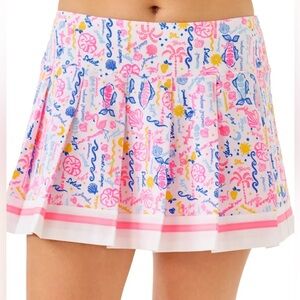 Lilly Pulitzer Womens UPF 50+ Luxletic Drewlyn 13”  Golf Skort summer serenade